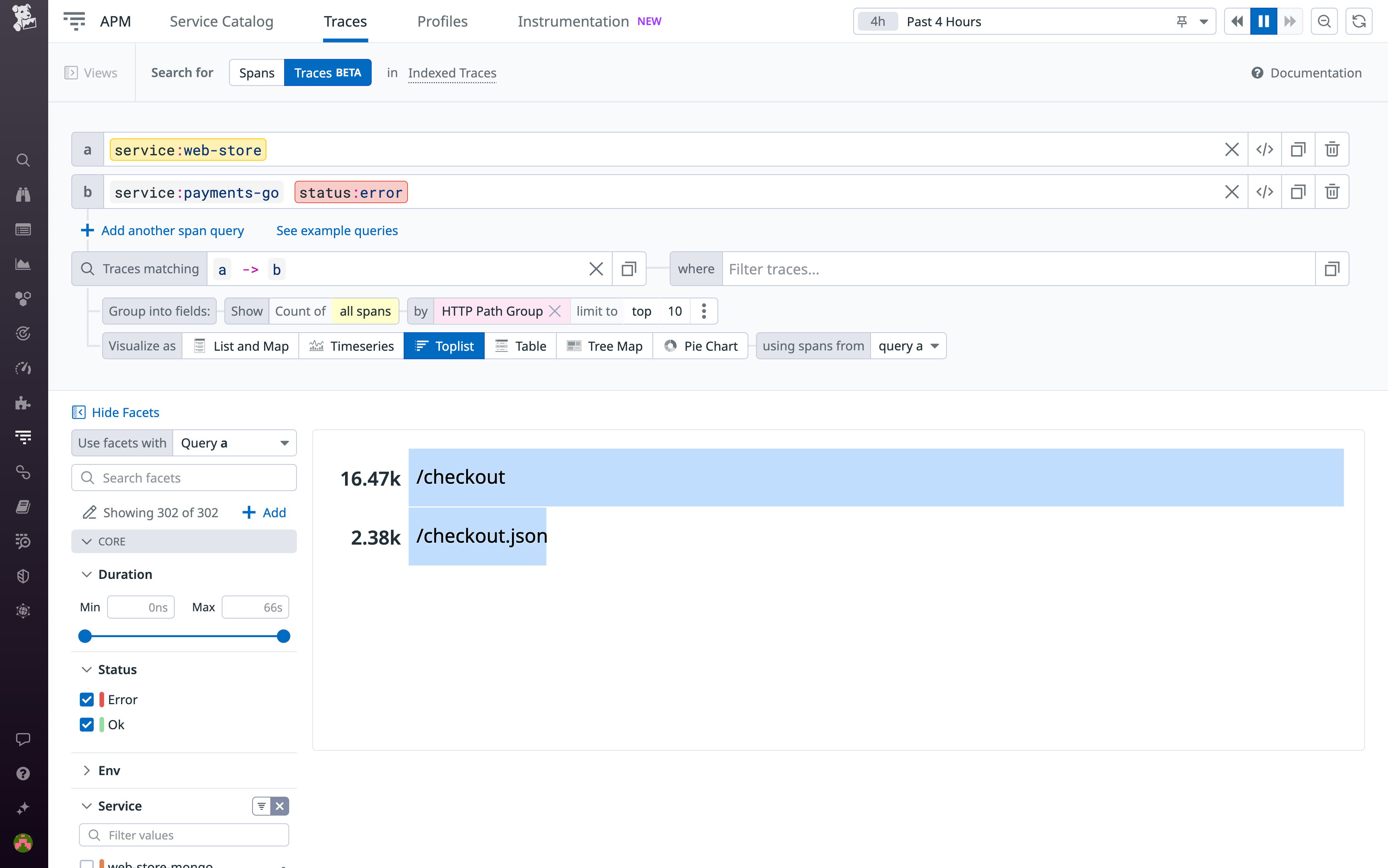 Determining which endpoints have been affected by a specific error.