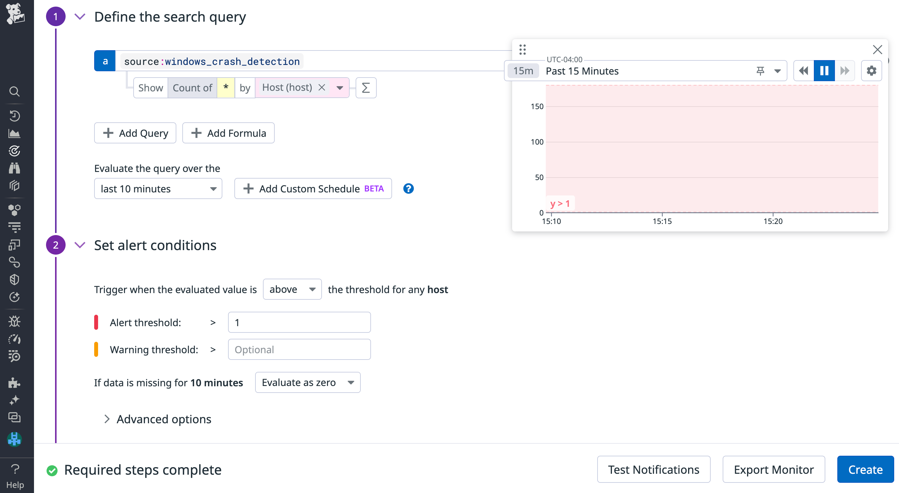 Detect Windows crash events with Datadog's Window's Crash Detection integration.