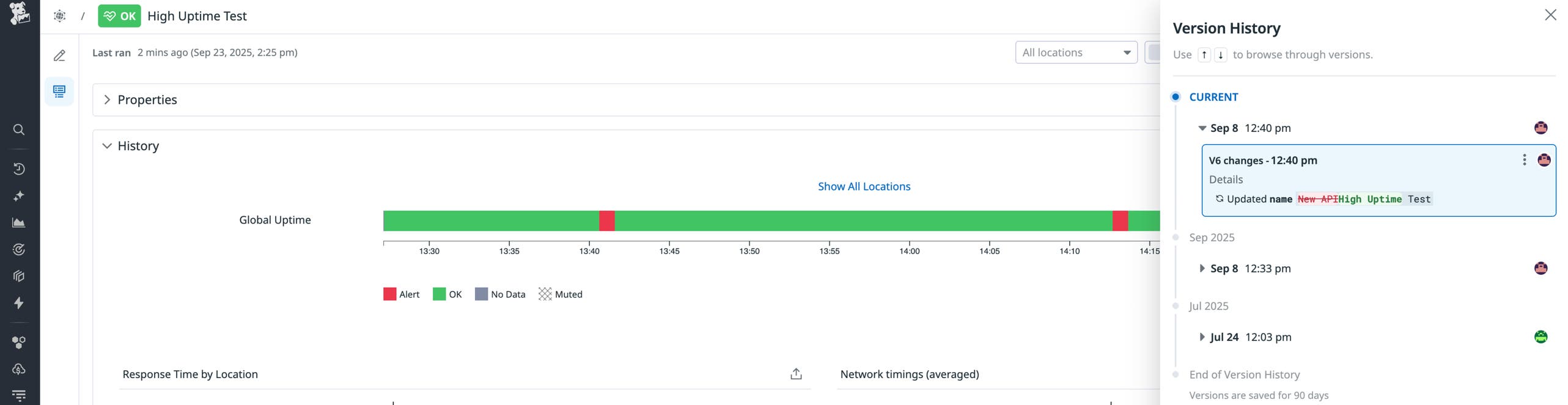 Test Version Update Track, debug, and roll back changes with Version History for Synthetic ...