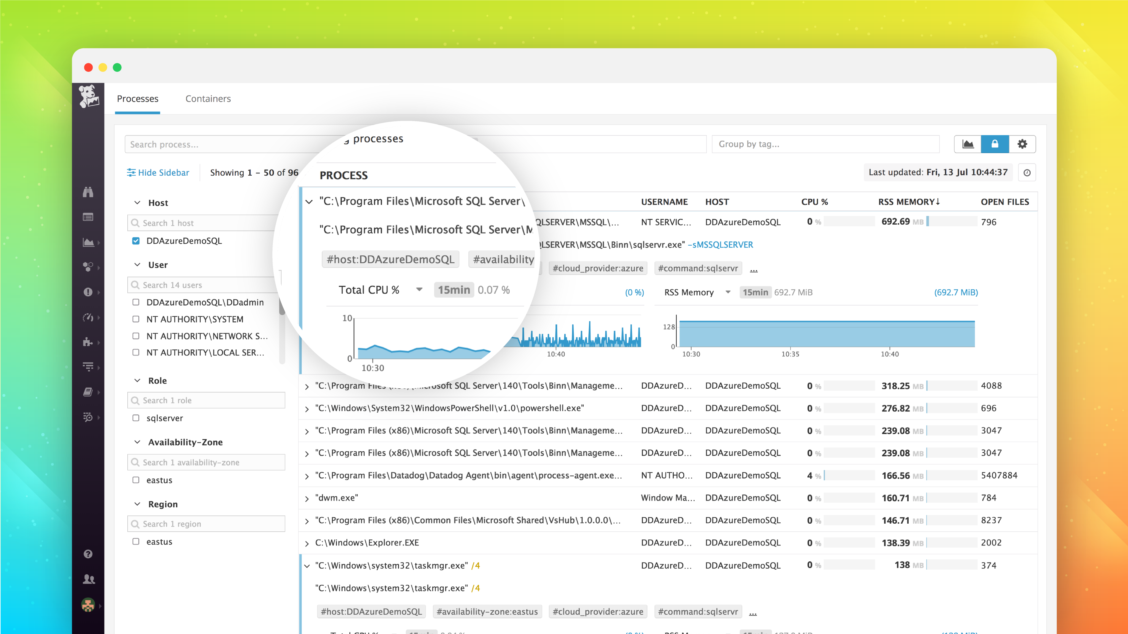 Announcing Windows support in Datadog process monitoring