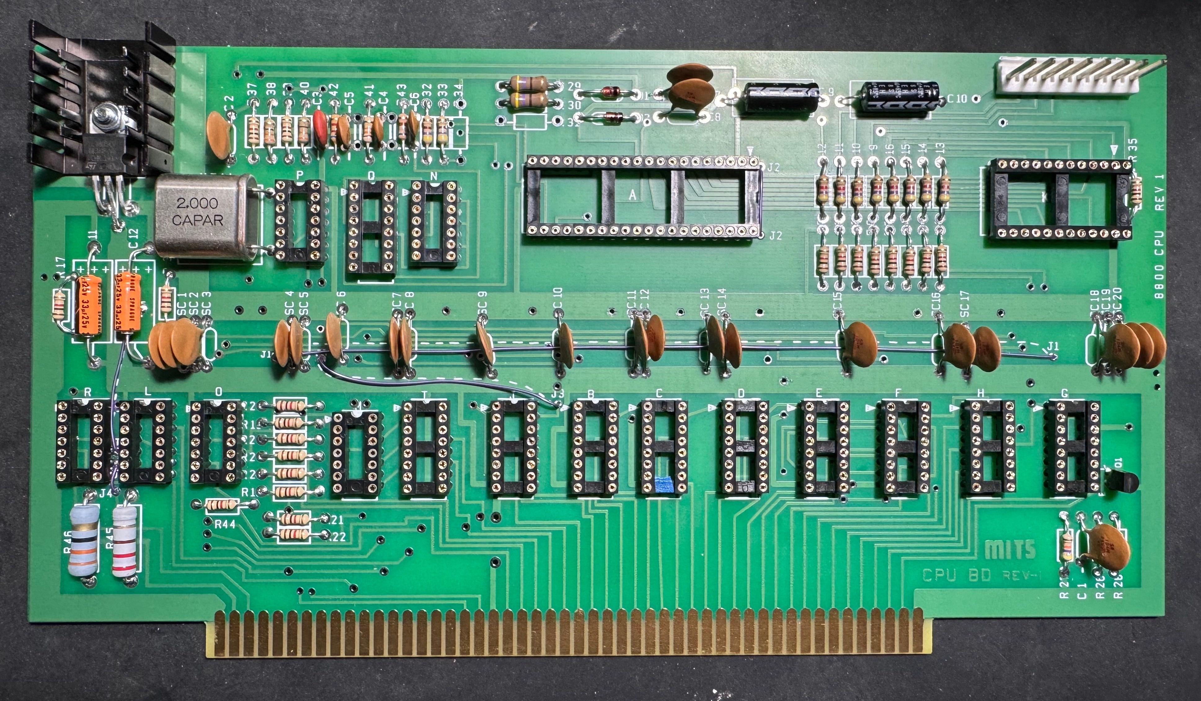 Photograph of a computer circuit board.