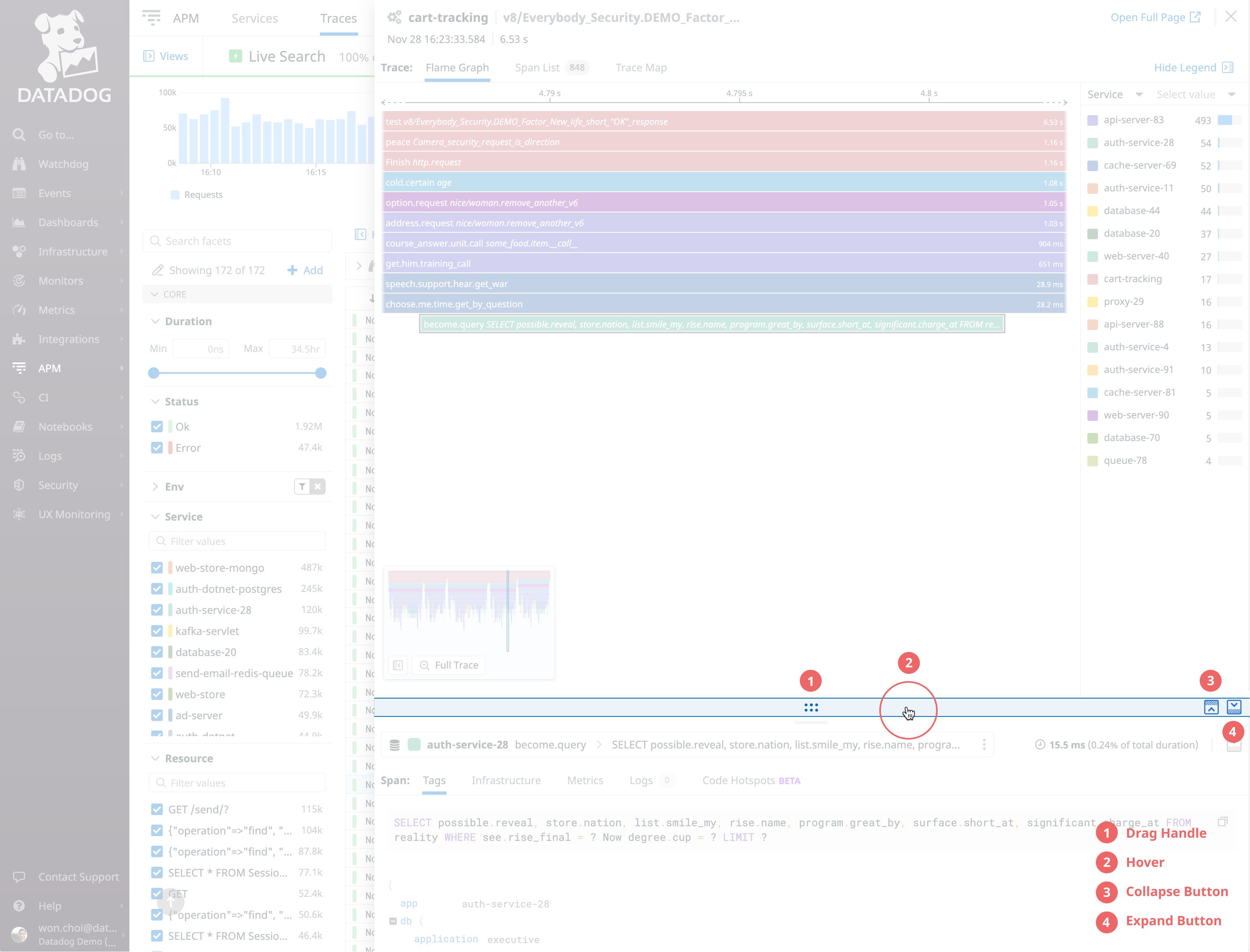 Datadog Uiimage How Datadog uses Datadog to gain visibility into the Datadog user ...