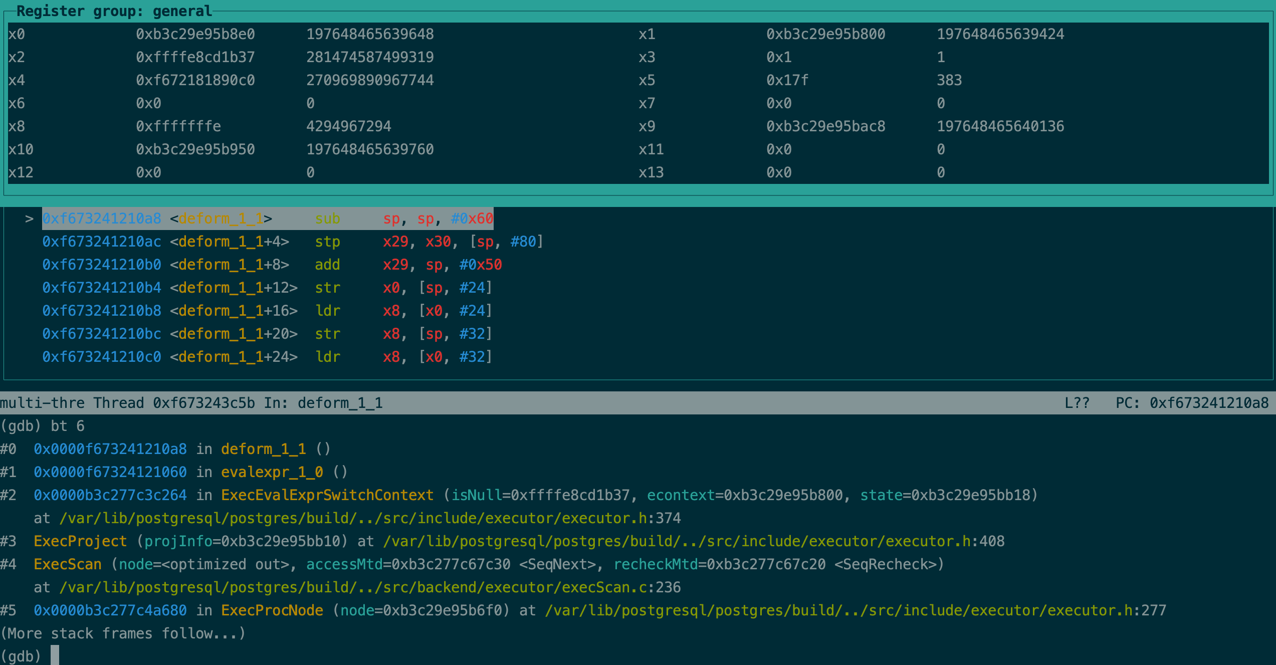 Spotting an infinite loop in Arm64 assembly code.