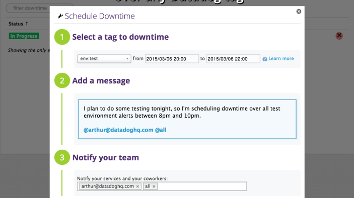 Mute Datadog alerts