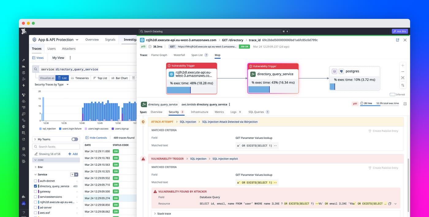 Detect runtime threats in Python Lambda functions with Datadog AAP Detect runtime threats in Python Lambda functions with Datadog AAP