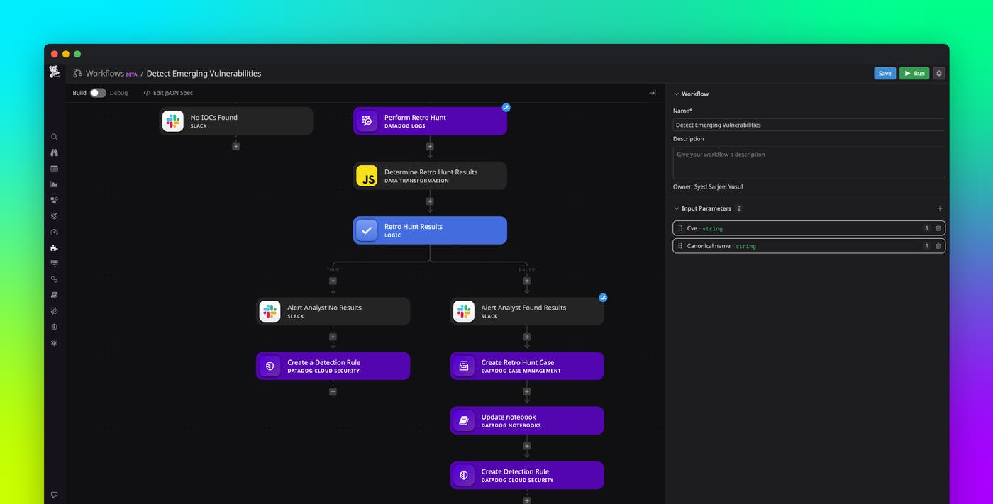 Automate common security tasks and stay ahead of threats with Datadog Workflows and Cloud SIEM Automate common security tasks and stay ahead of threats with Datadog Workflows and Cloud SIEM