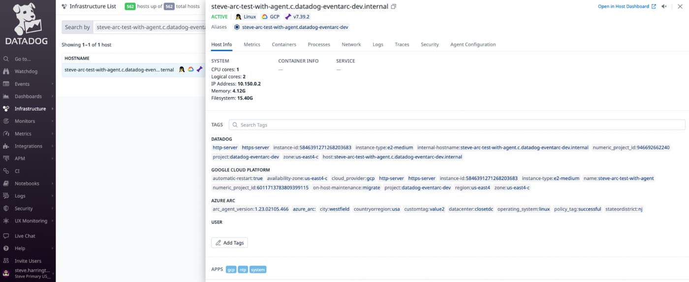 Azure Container Apps dashboard Azure Container Apps dashboard