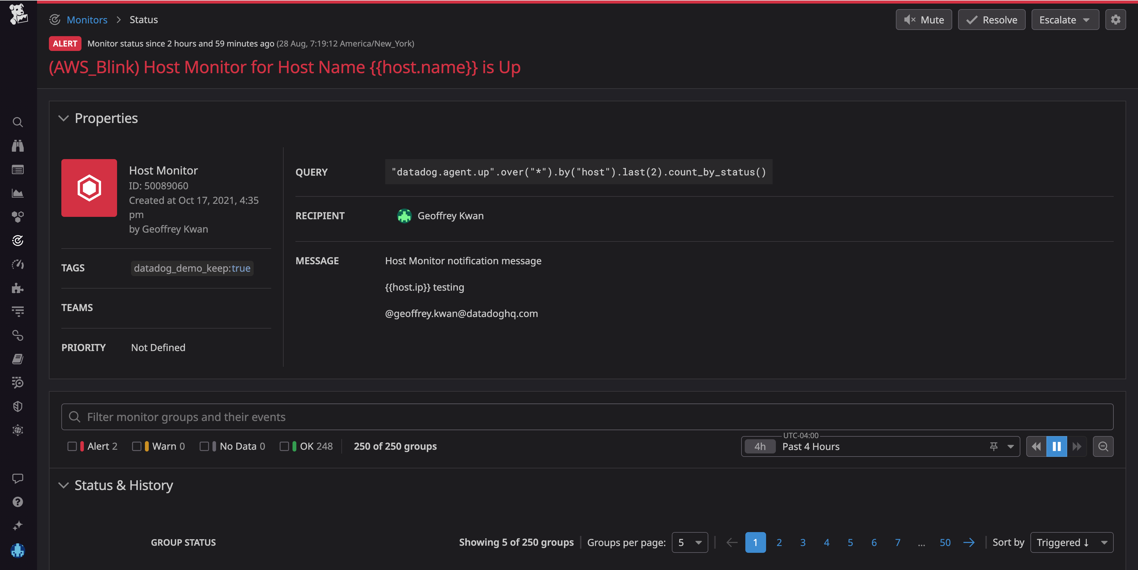 Blink automations scan EC2 instances and alerts on ones that aren't yet monitored