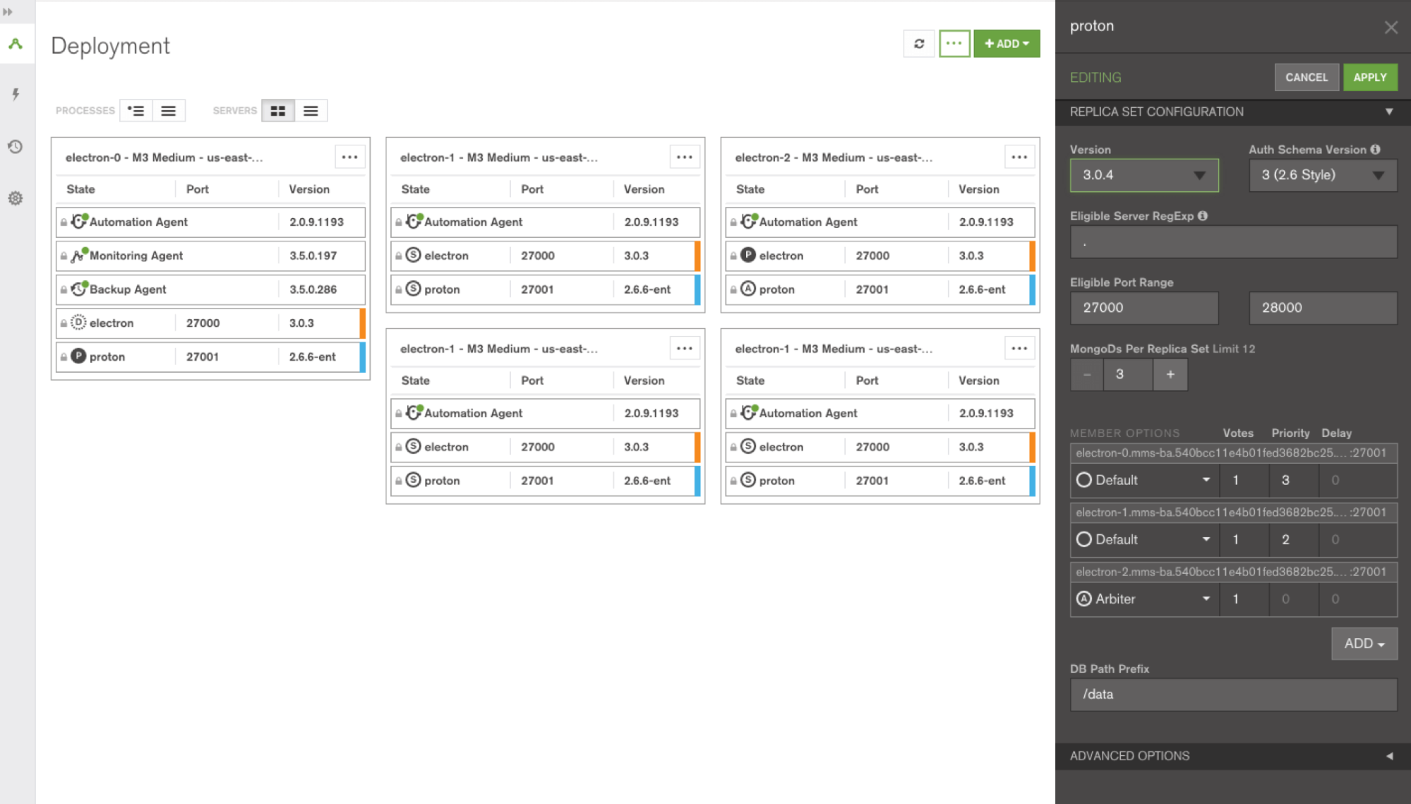 mongodb metrics - MongoDB Cloud Manager