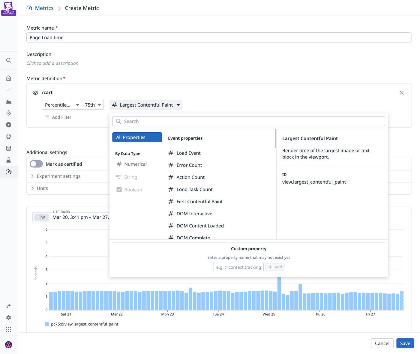 A screenshot of a signal latency spectrum to surface specific pain points. A screenshot of a signal latency spectrum to surface specific pain points.