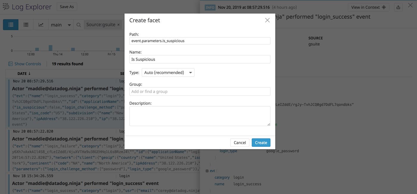 Create a facet from Google Workspace attributes Create a facet from Google Workspace attributes