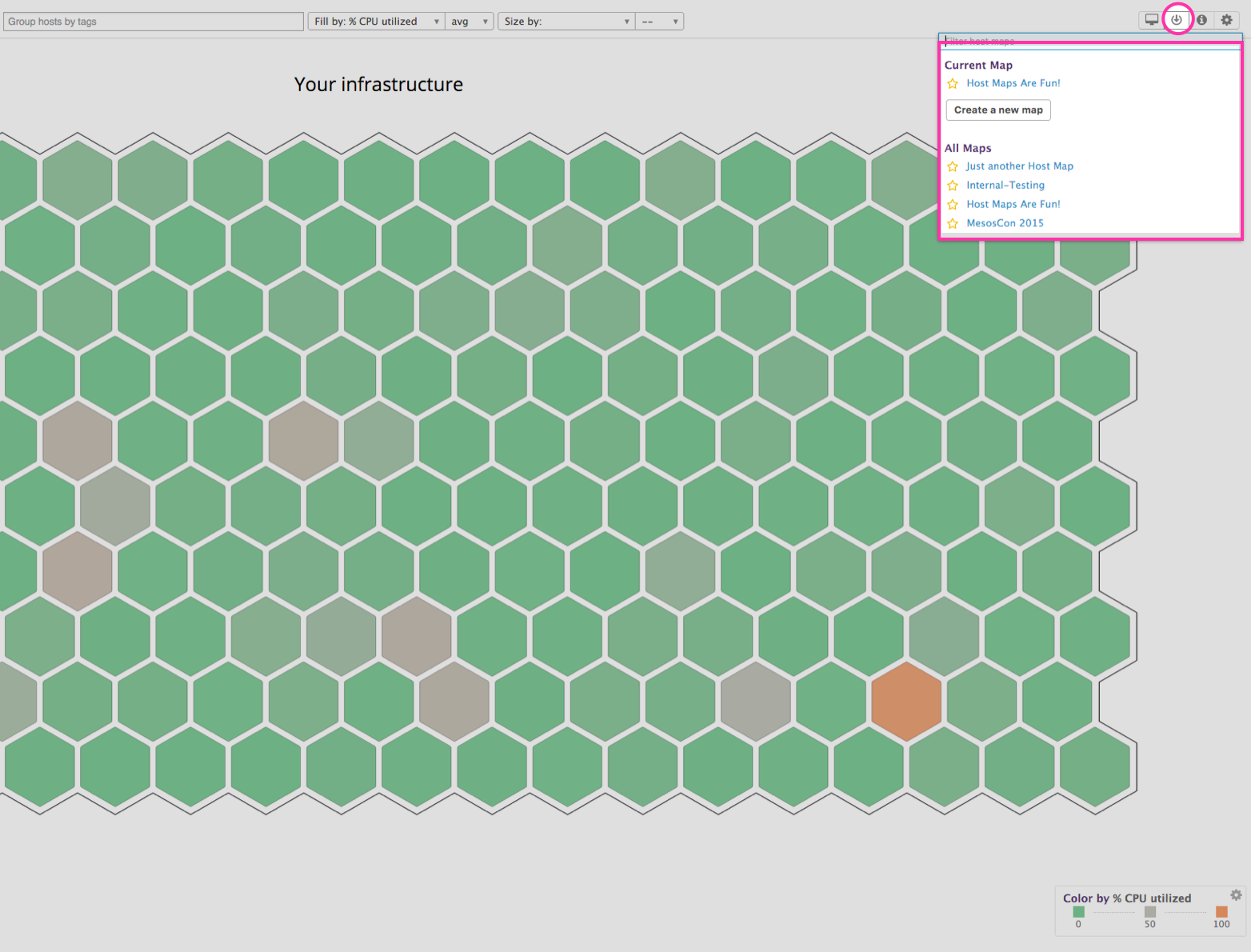 Save host maps
