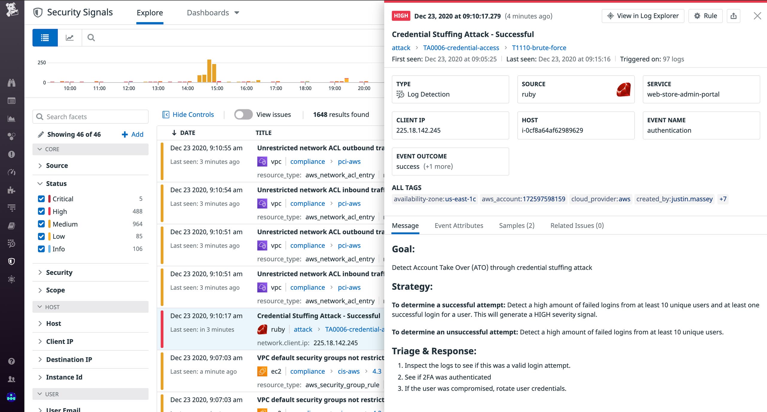 Security Inbound Log Best practices for monitoring authentication logs | Datadog