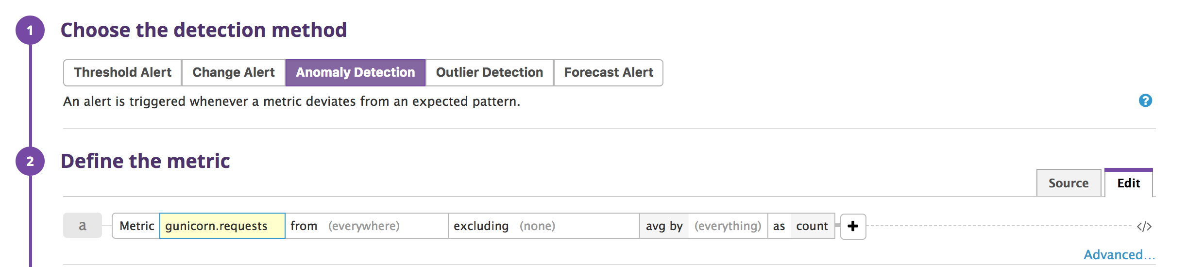 Alert editor