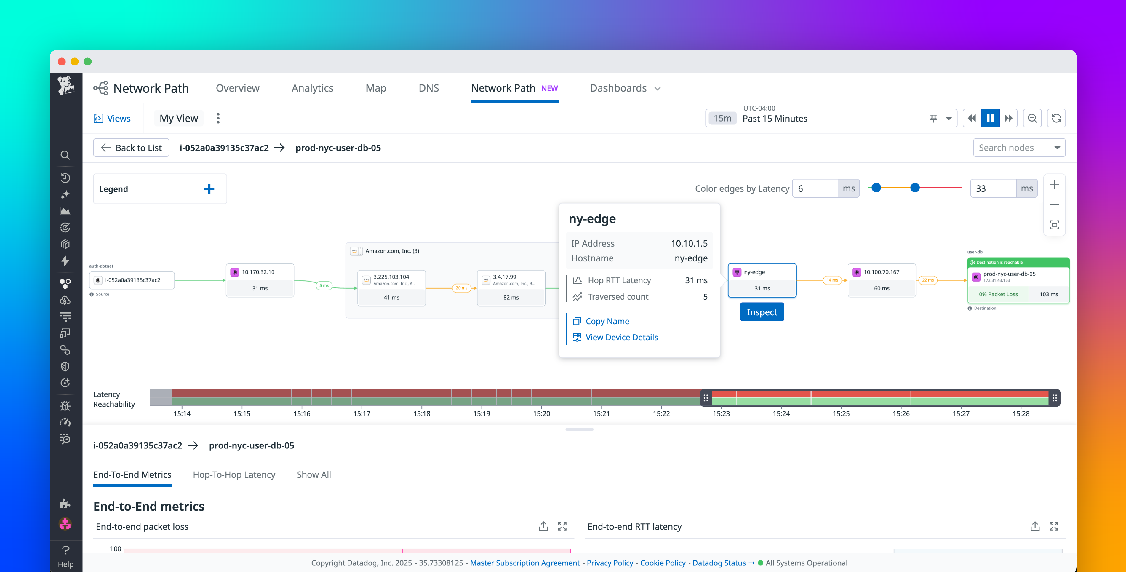 Identify slowdowns across your entire network with Datadog Network Path