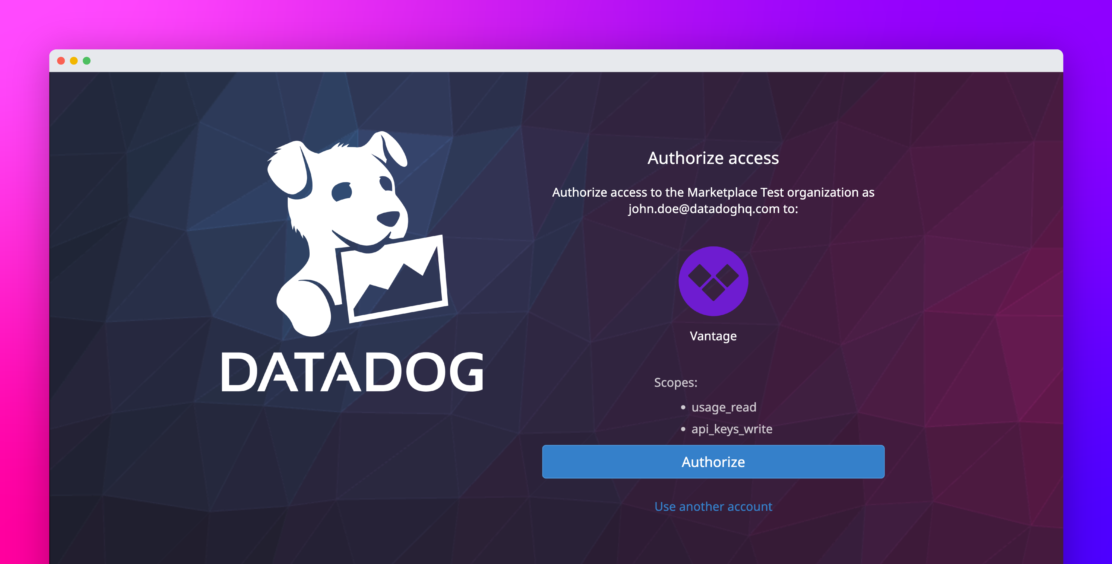 Authorize your Datadog integrations with OAuth