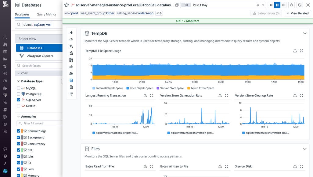 Datadog Sql Optimize SQL Server performance with Datadog Database Monitoring | Datadog