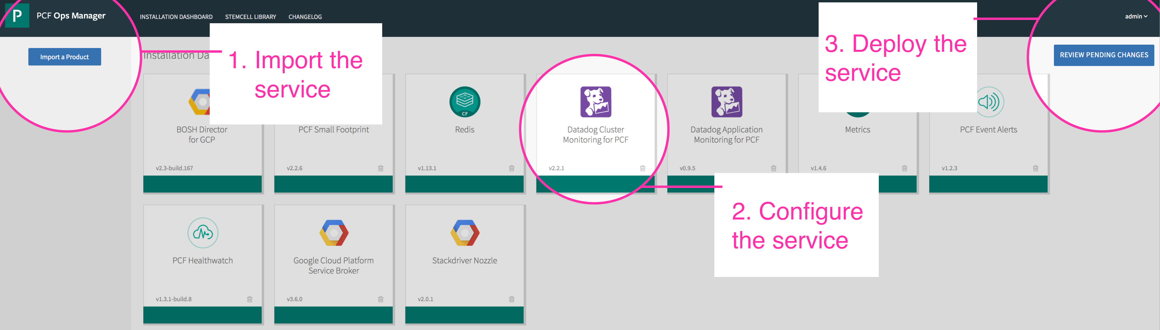 Datadog Pivotal Platform cluster monitoring