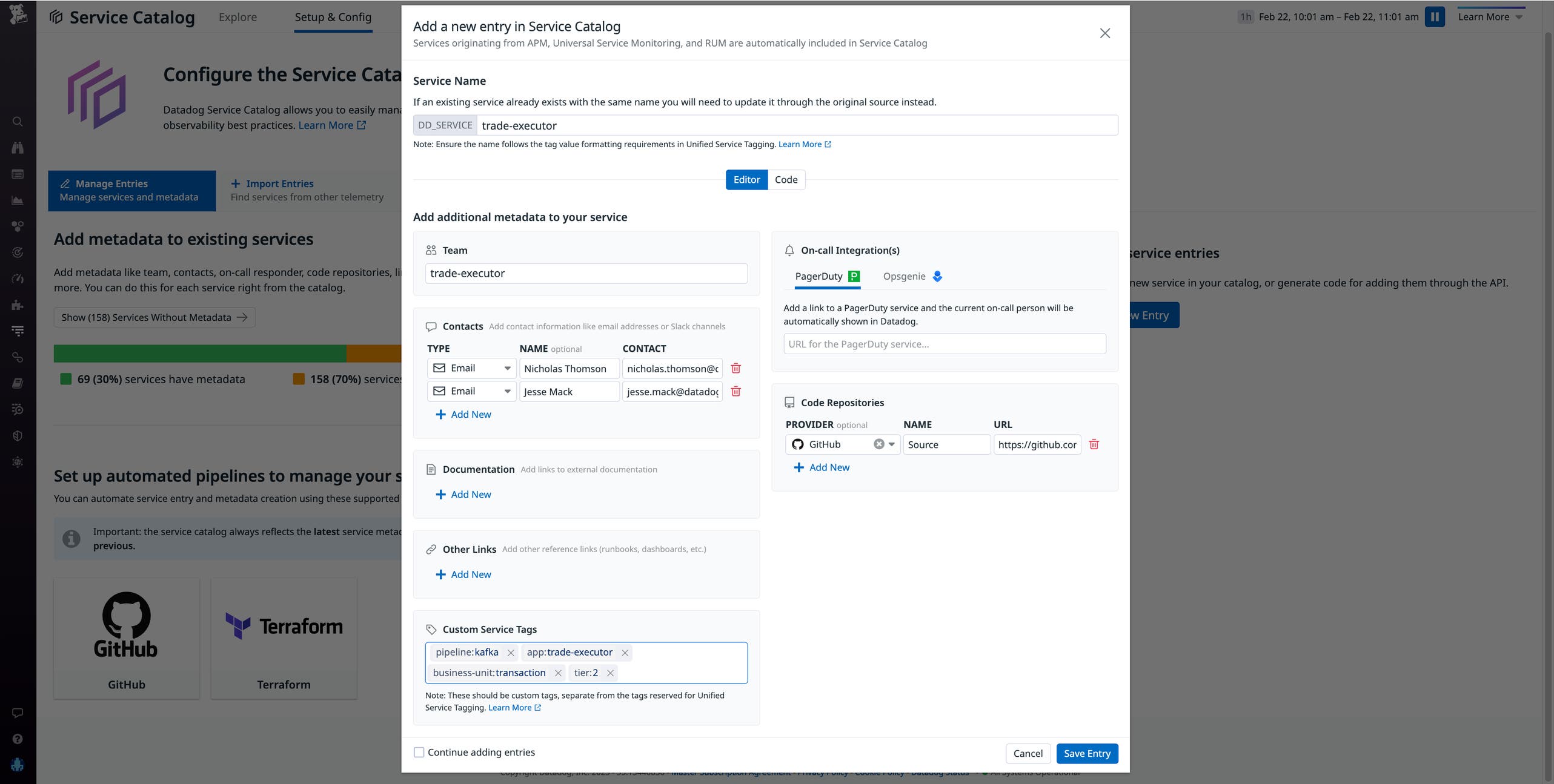 Service Catalog Setup Easily add tags and metadata to your services using the simplified ...