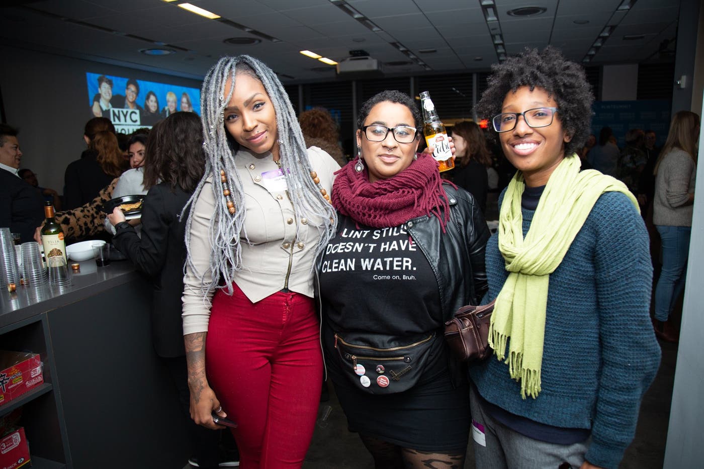 lesbians who tech holiday party at datadog nyc office december 2019 lesbians who tech holiday party at datadog nyc office december 2019