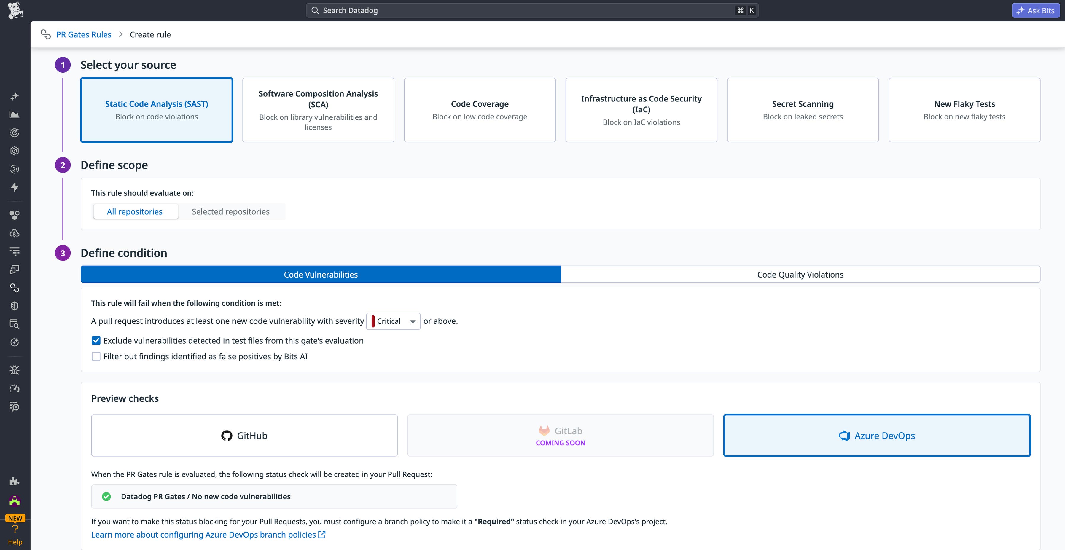 Pr Devops Identify and fix code issues faster with Datadog’s Azure DevOps Source ...