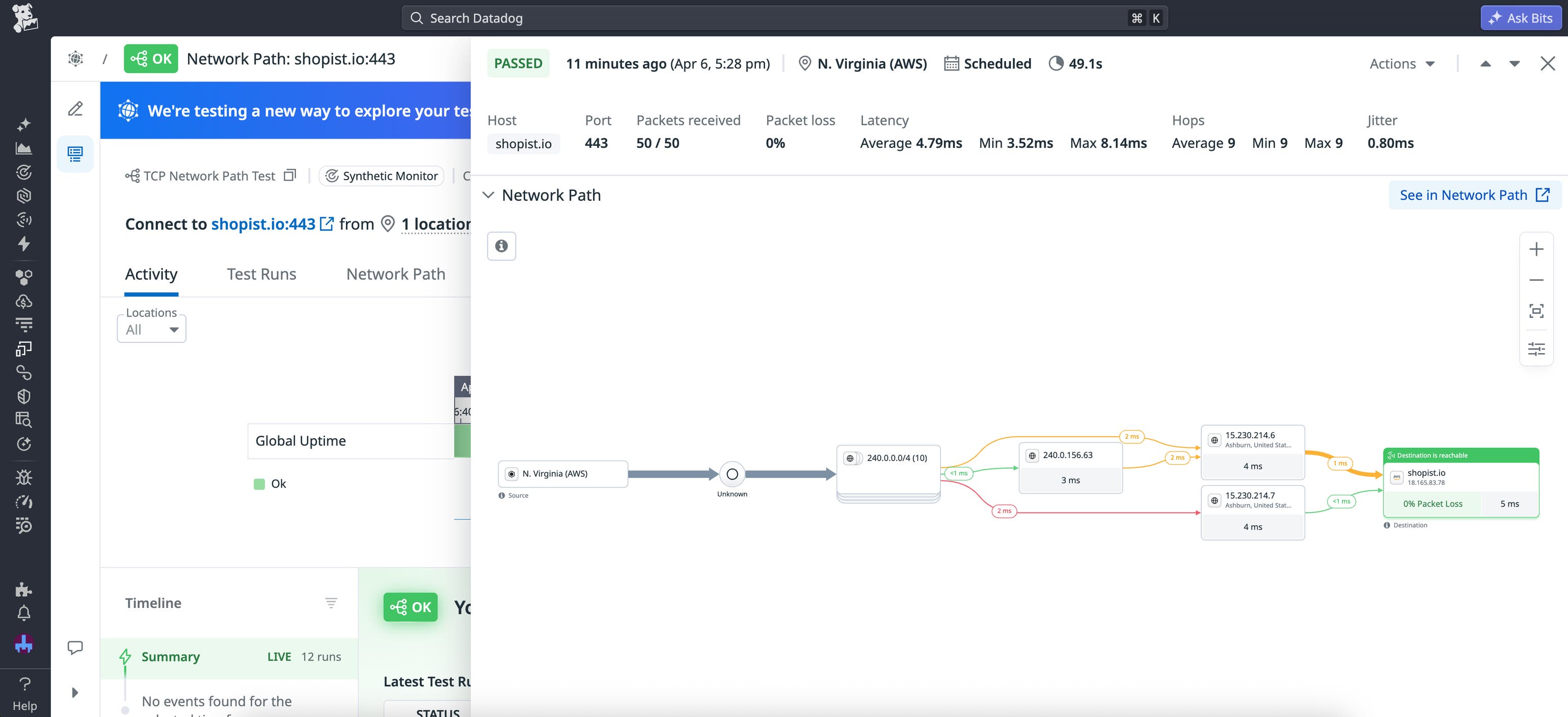 Udp Test Program Test network paths with TCP, UDP, and ICMP in Datadog | Datadog