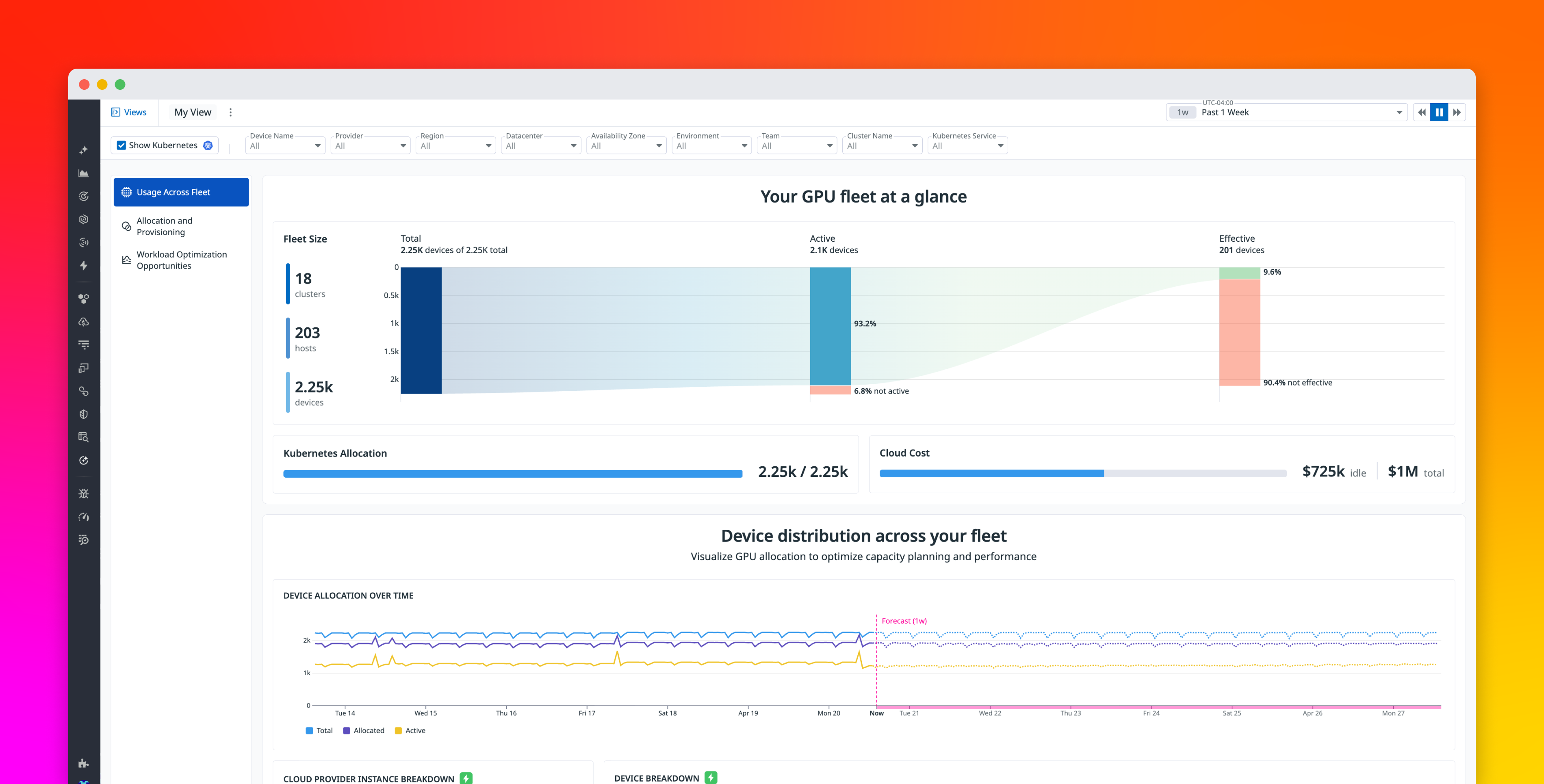 Understand GPU usage, performance, and cost across your AI workloads with Datadog GPU Monitoring
