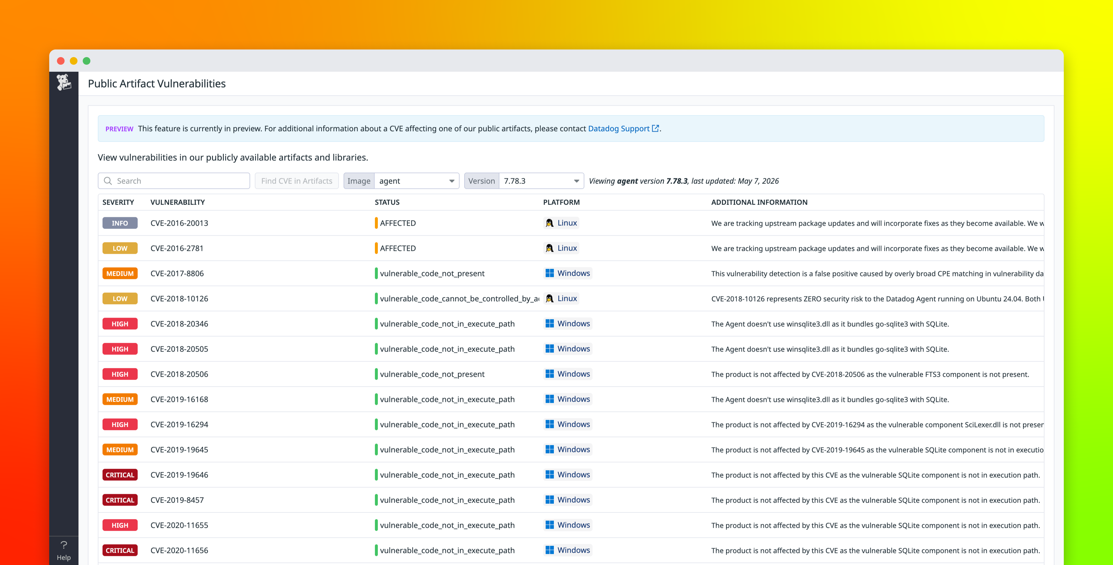 Reduce CVE noise with OpenVEX assessments in Datadog