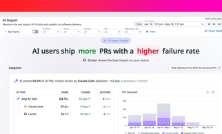 Measure the real impact of AI coding tools on software delivery with Datadog AI Impact