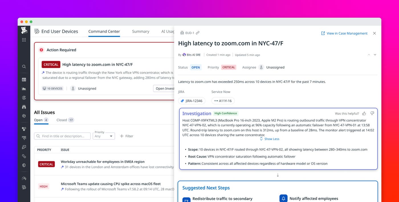 Detect and resolve endpoint issues across your fleet with Datadog Detect and resolve endpoint issues across your fleet with Datadog