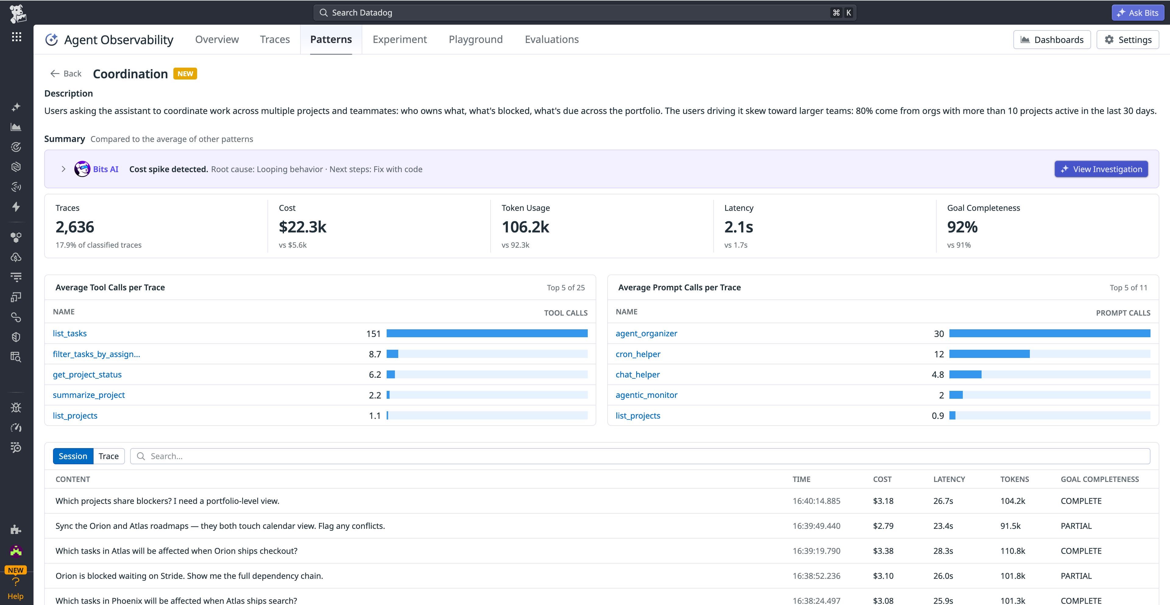 Isolate Patterns Understand production LLM behavior with Patterns in Agent Observability ...