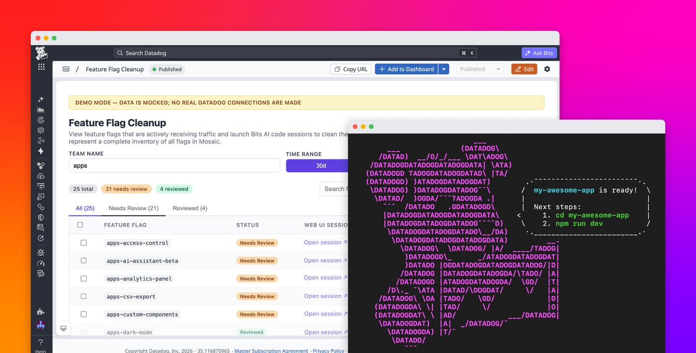Ship internal applications from your AI Agent with Datadog Apps Ship internal applications from your AI Agent with Datadog Apps