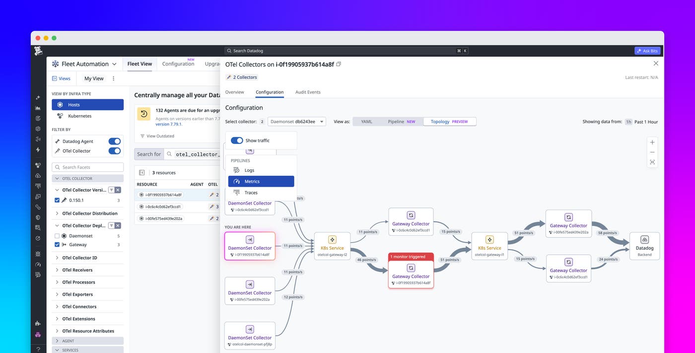 Accelerate OTel gateway resolutions with Datadog Fleet Automation Accelerate OTel gateway resolutions with Datadog Fleet Automation