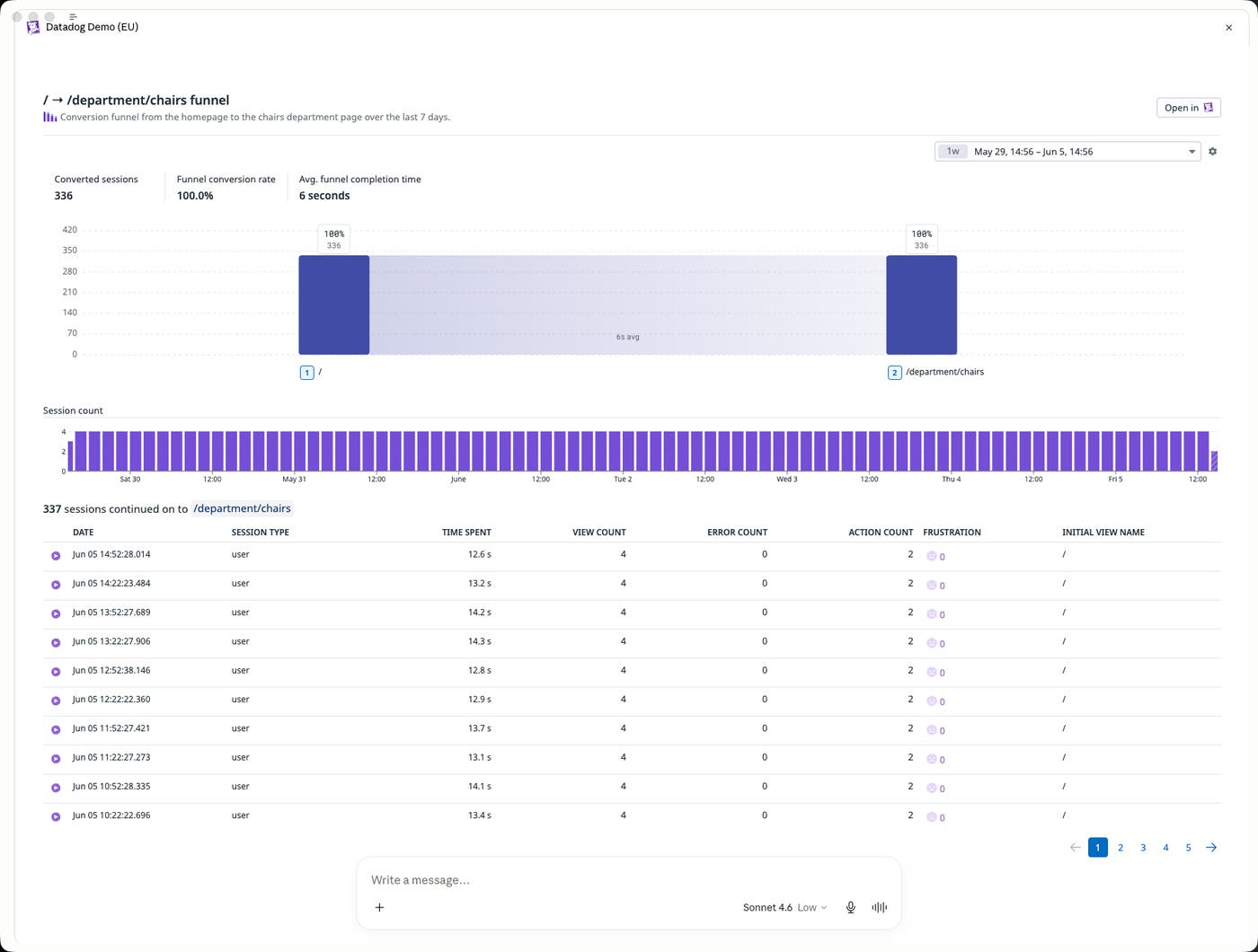 Surface session replay results directly in your AI tool. Surface session replay results directly in your AI tool.