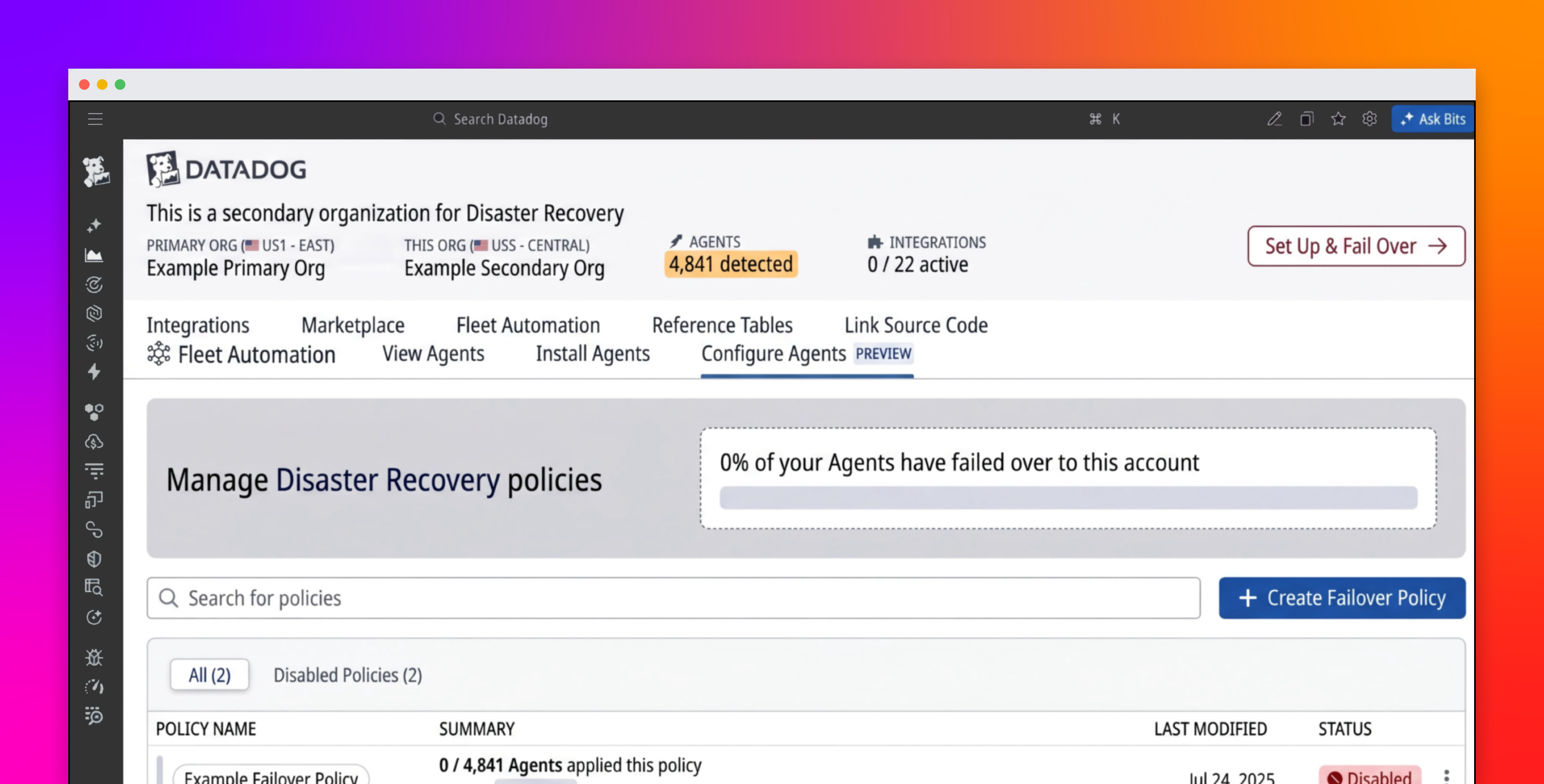 Maintain observability during cloud outages with Datadog Disaster Recovery