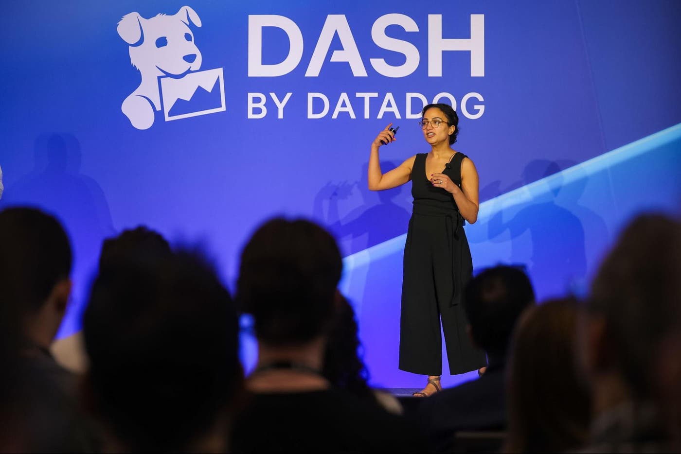 A speaker presenting to the audience during a DASH session. A speaker presenting to the audience during a DASH session.