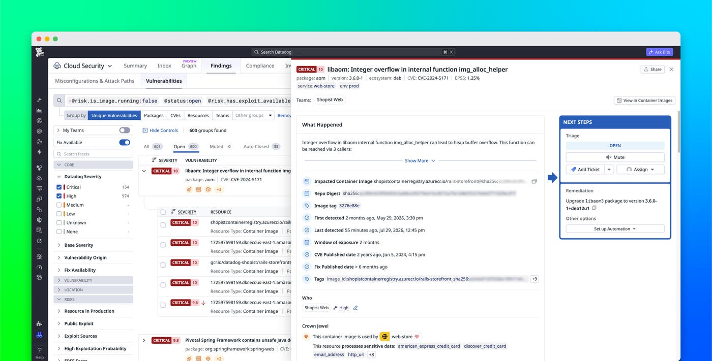 Prioritize security findings with the Datadog Runtime Prioritization Engine Prioritize security findings with the Datadog Runtime Prioritization Engine