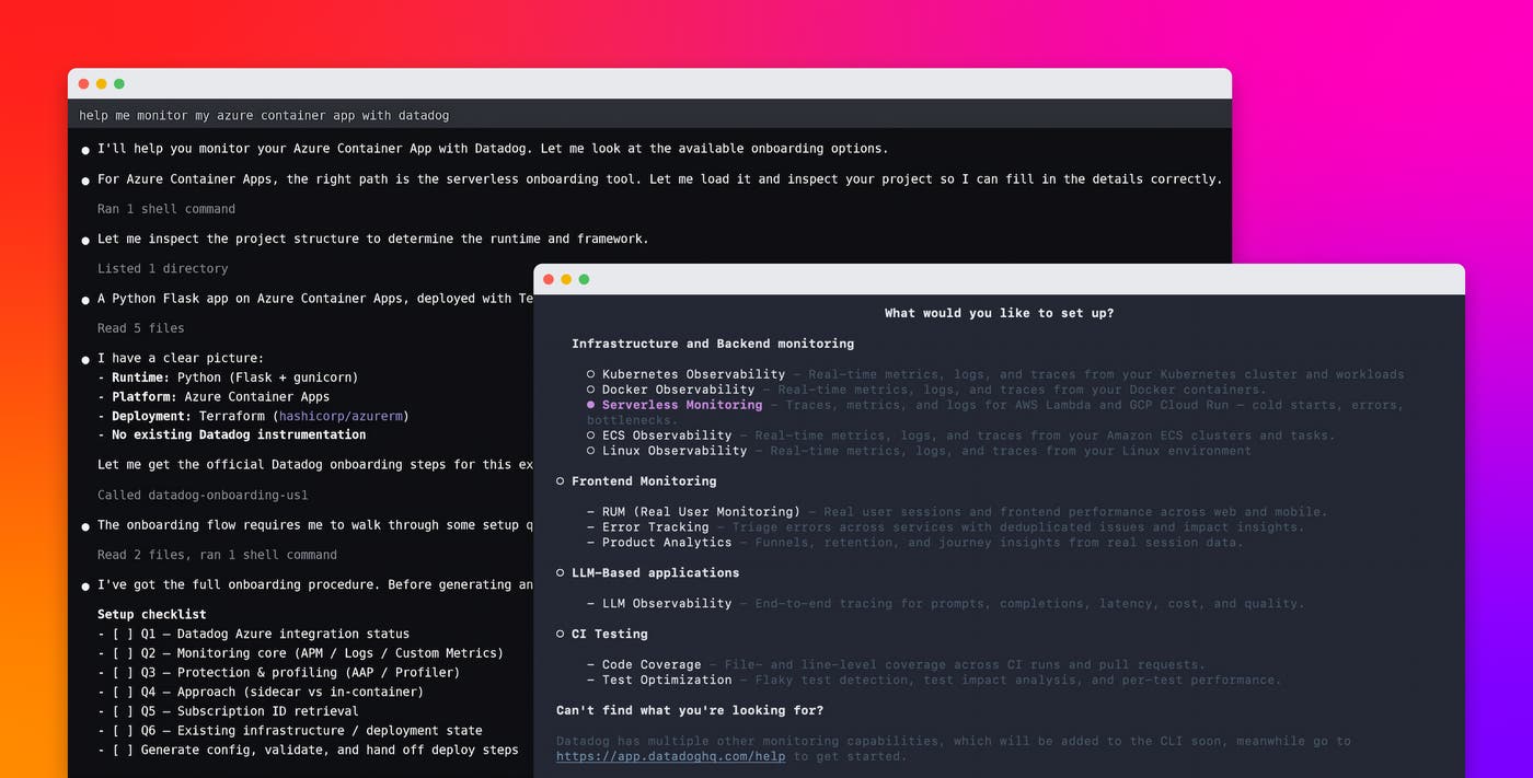 Instrument serverless apps with agentic onboarding Instrument serverless apps with agentic onboarding