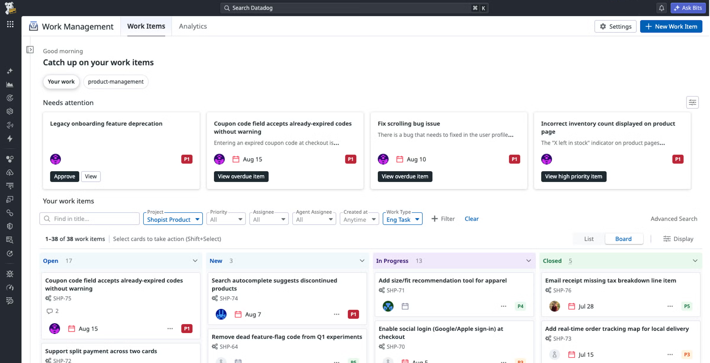 Centralized work tracking for humans and AI agents