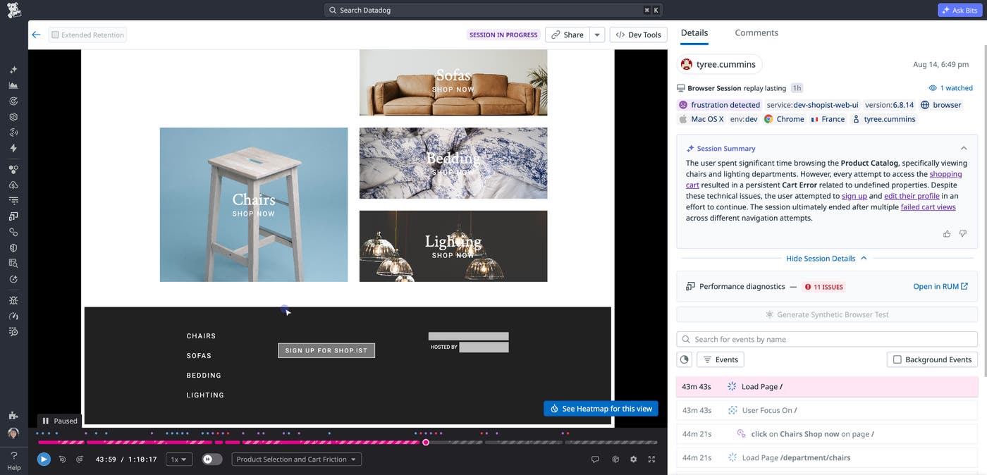 Build-time allowlisting keeps static navigation labels readable while other session replay text stays masked. Build-time allowlisting keeps static navigation labels readable while other session replay text stays masked.
