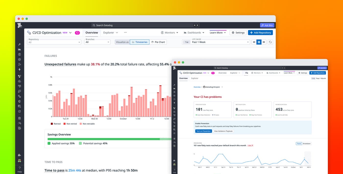 Ship faster, improve reliability, and control CI costs with Datadog CI/CD Optimization Ship faster, improve reliability, and control CI costs with Datadog CI/CD Optimization