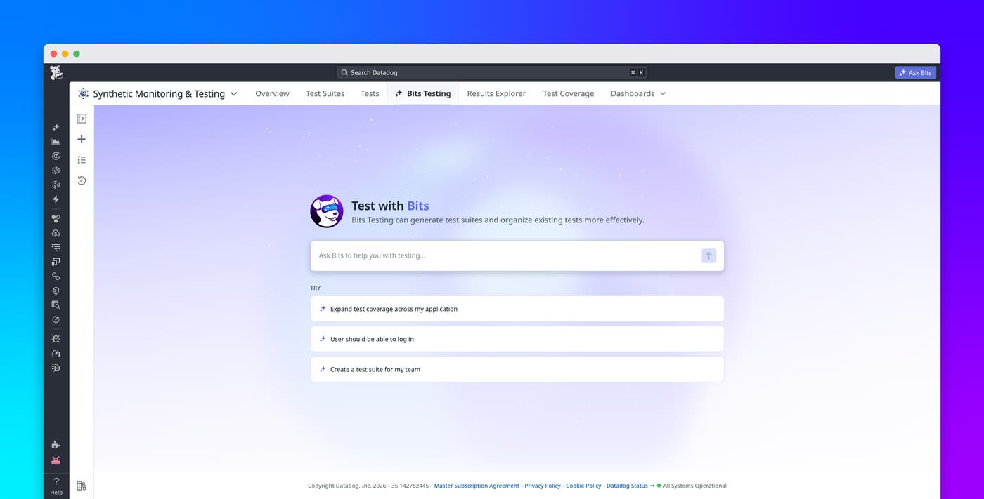 Automate synthetic test coverage with Bits Testing Automate synthetic test coverage with Bits Testing